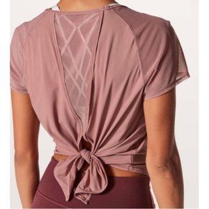 Lululemon Mix & Mesh Short Sleeve Tee Pink